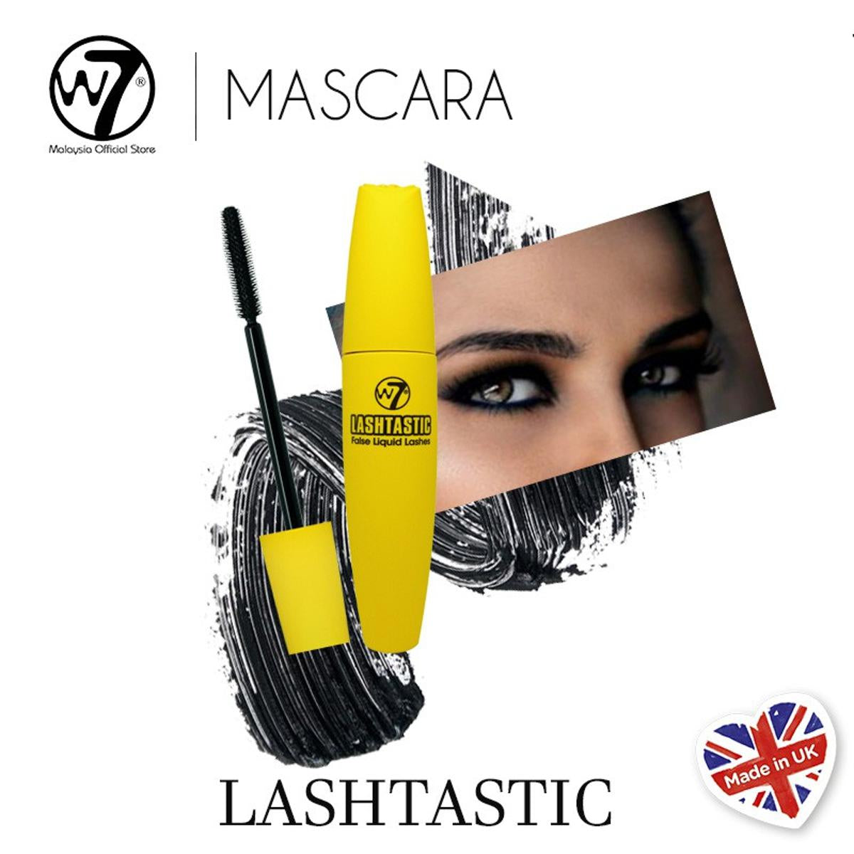 W7 Lashtastic Mascara False Liquid Lashes 15ml - BLACK
