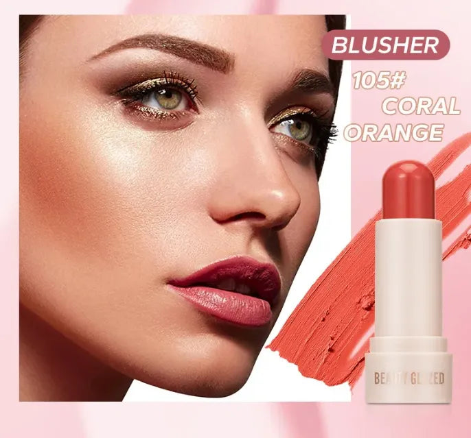 BEAUTY GLAZED Soft Glow & Radiance Cream Blusher Stick 7gm | 6 Shades