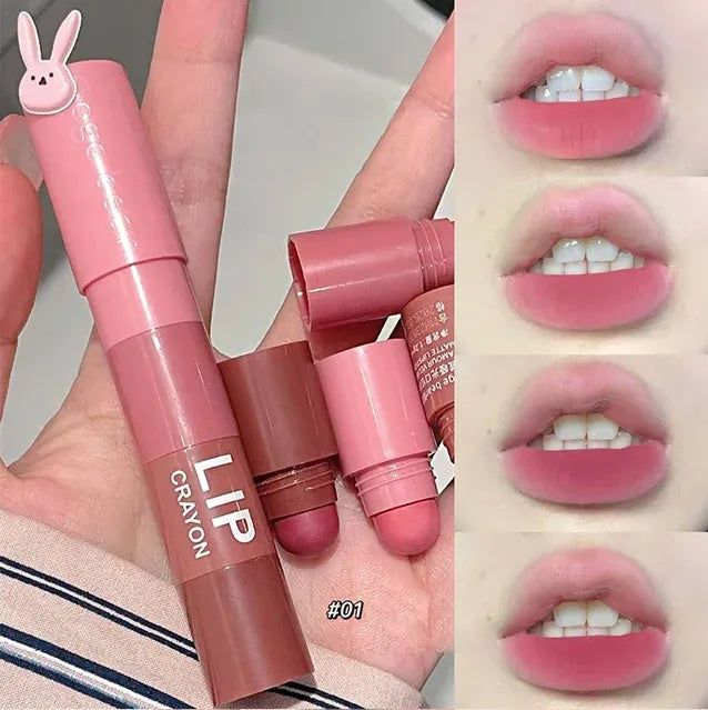 Gege Bear 4 in 1 Crayon Velvet Smooth Matte Lipstick