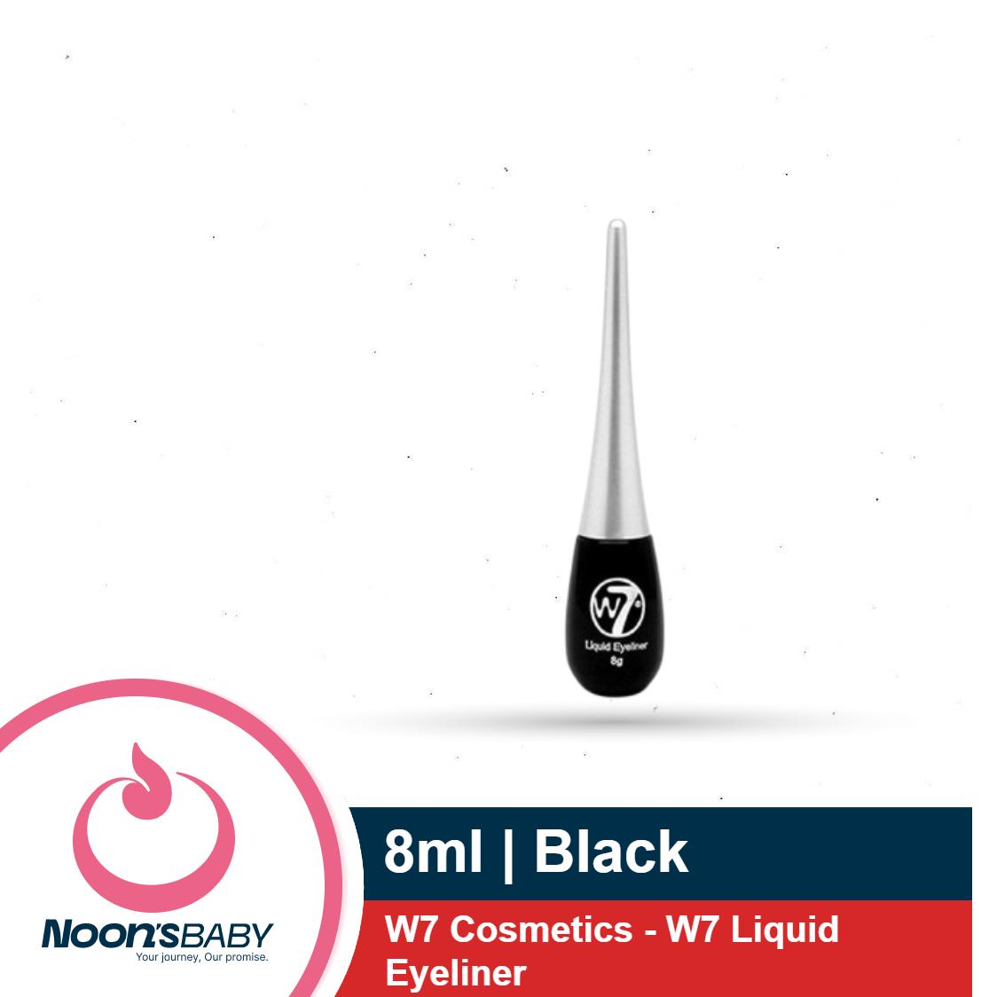 W7 Cosmetics - W7 Liquid Eyeliner Pot 8ml - Black