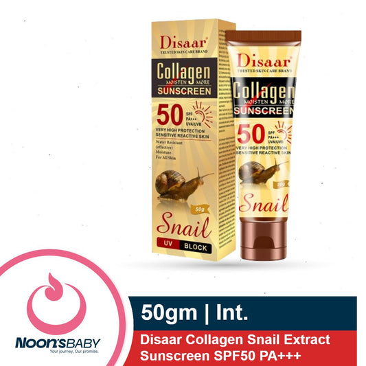 Disaar Snail Collagen Sunscreen Cream SPF50 PA+++ 50gm