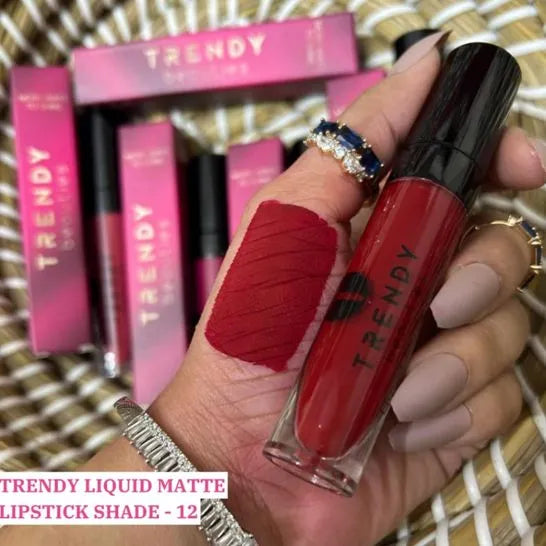 TRENDY Beauties Liquid Matte Lipstick 1pcs | 1-12 Shades