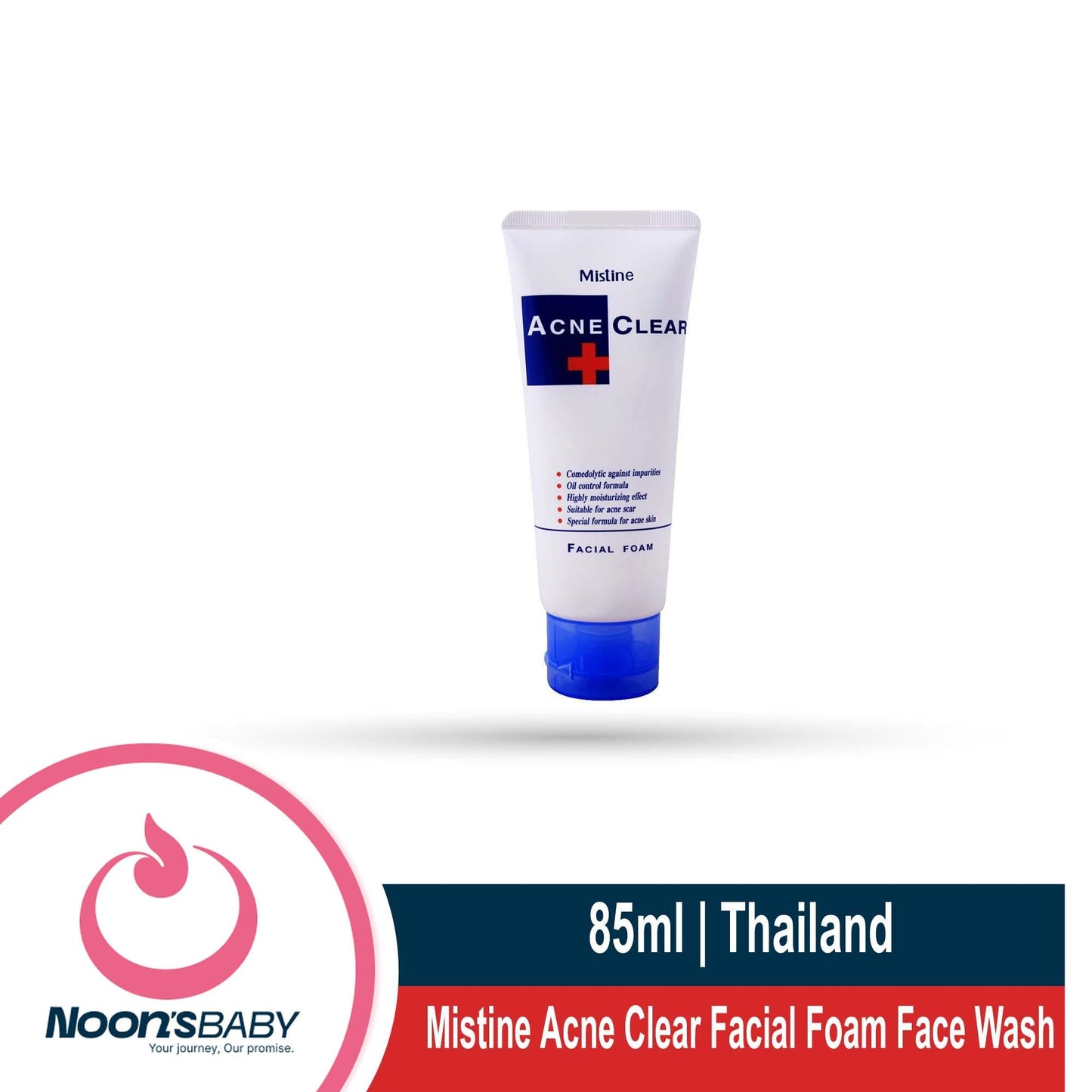 Mistine Acne Clear Facial Foam Face Wash - 85Gm | Made In Thailand