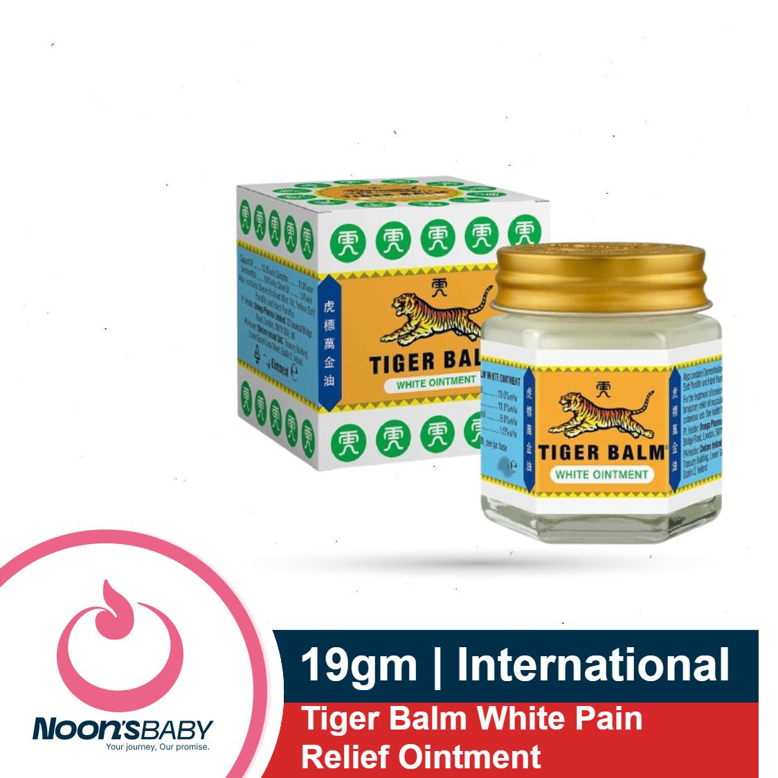 Tiger Balm White Pain Relief Ointment - 19g - Made in Thailand
