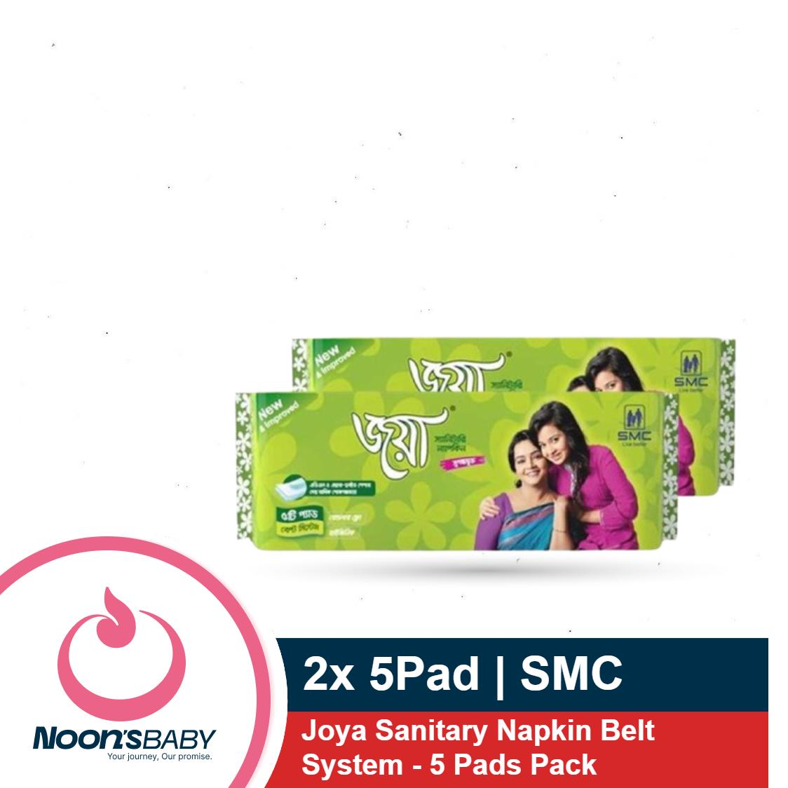 Joya Sanitary Napkin - Belt System - 5 Pads Pack - Combo 2 Pack - 10 Pads - pad