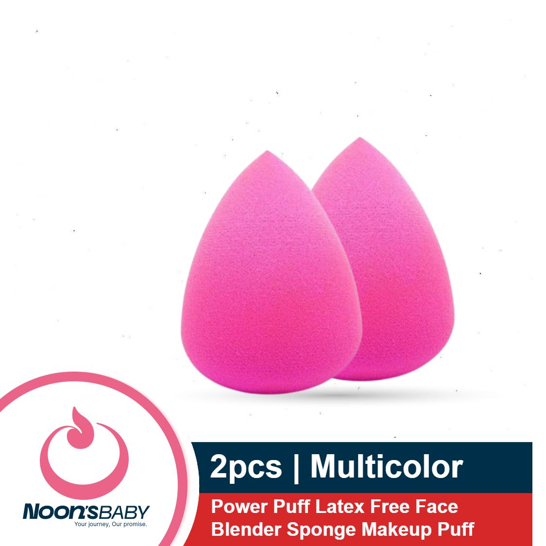 2pcs Power Puff Latex Free Face Blender Sponge Makeup Puff (Multicolor)