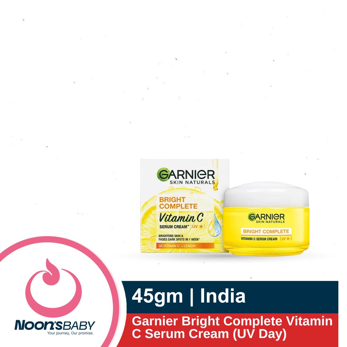 Garnier Bright Complete Vitamin C Serum Cream (UV Day Cream) 45ml | India
