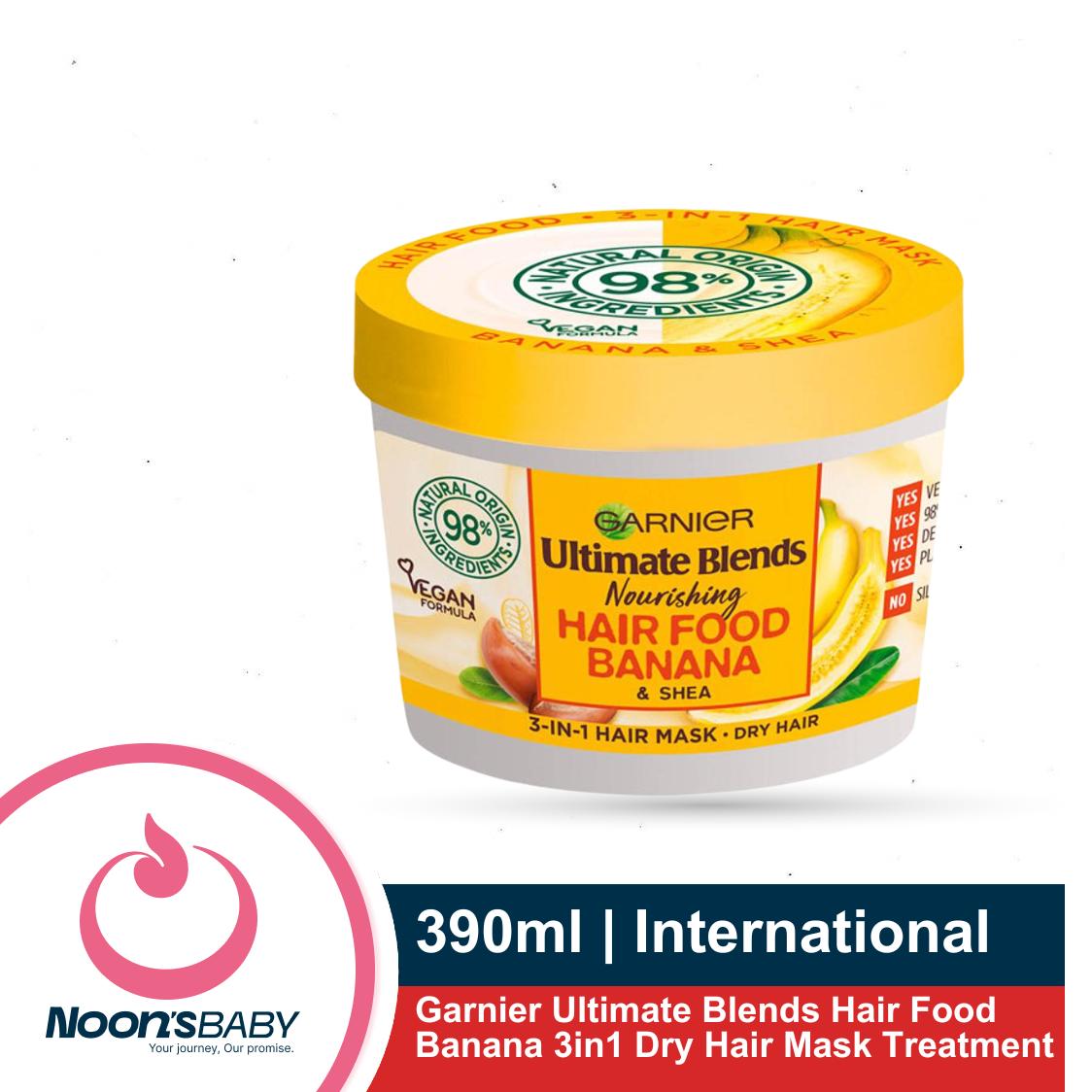 Garnier Ultimate Blends Hair Food Banana 3in1 Dry Hair Mask Treatment 390ml (International)