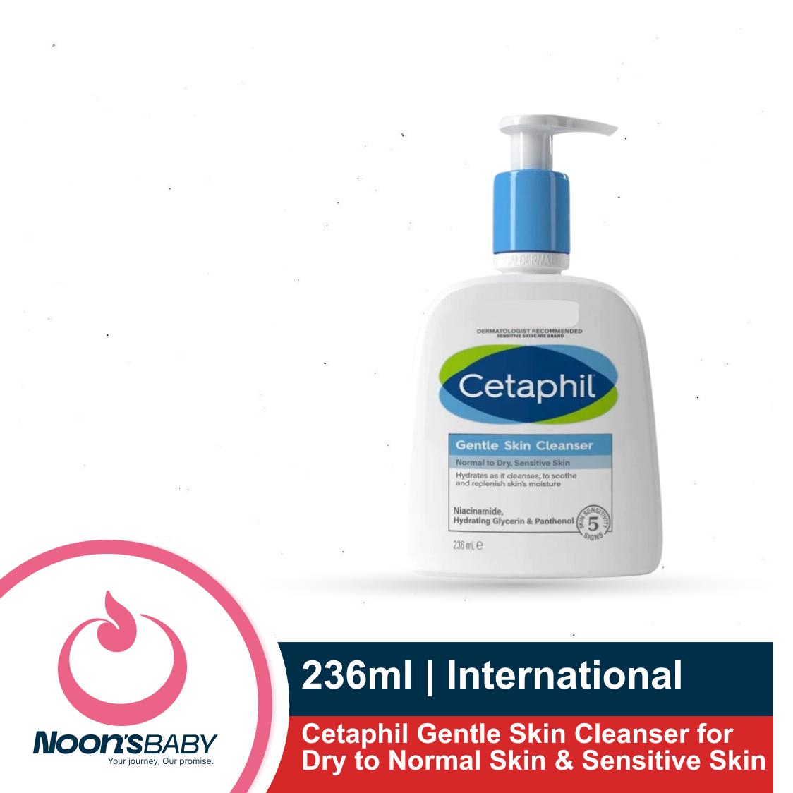 Cetaphil Gentle Skin Cleanser for Dry to Normal Skin & Sensitive Skin 236ml (Made in Canada)