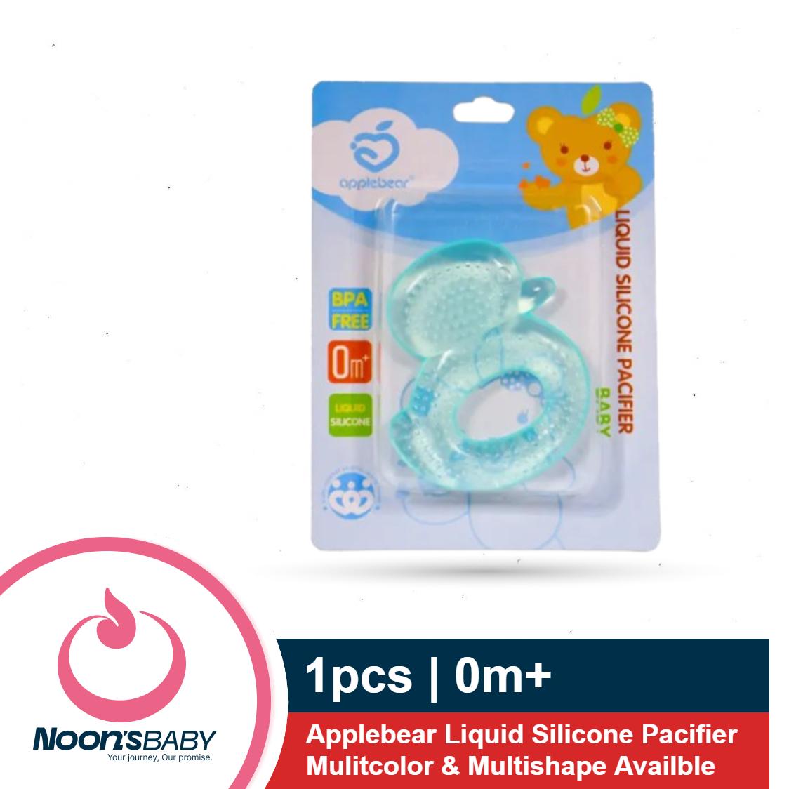 1pcs Applebear Liquid Silicone Pacifier 0m+ Baby - Mulitcolor & Multishape Availble