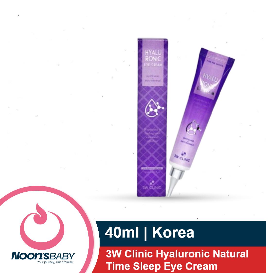 3W Clinic Hyaluronic Natural Time Sleep Eye Cream 40ml | Korea