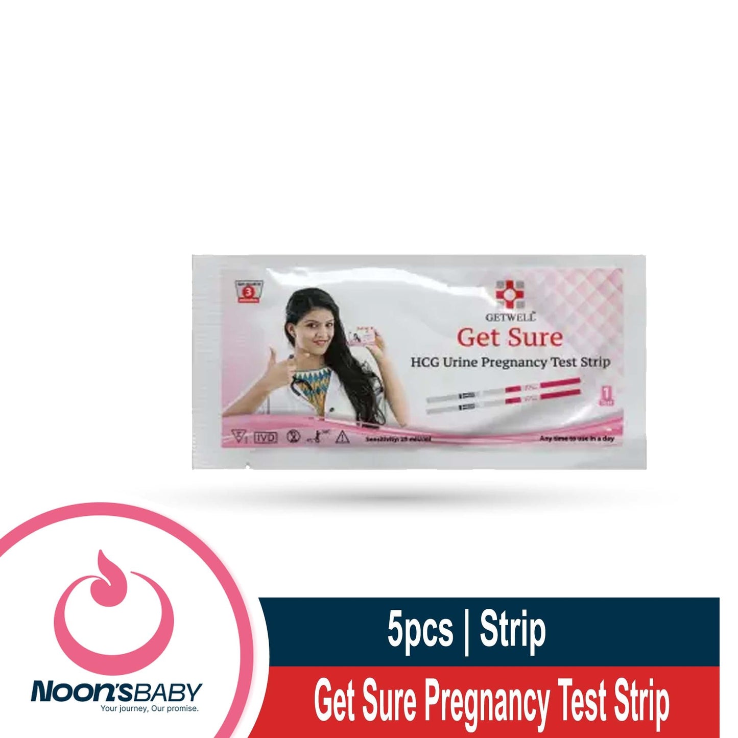 Get Sure Pregnancy Test Strip - 5pcs