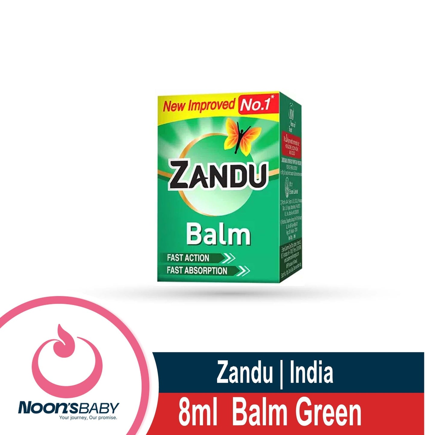 Zandu Balm Ultra Power (GREEN)- 8ml - Made in India