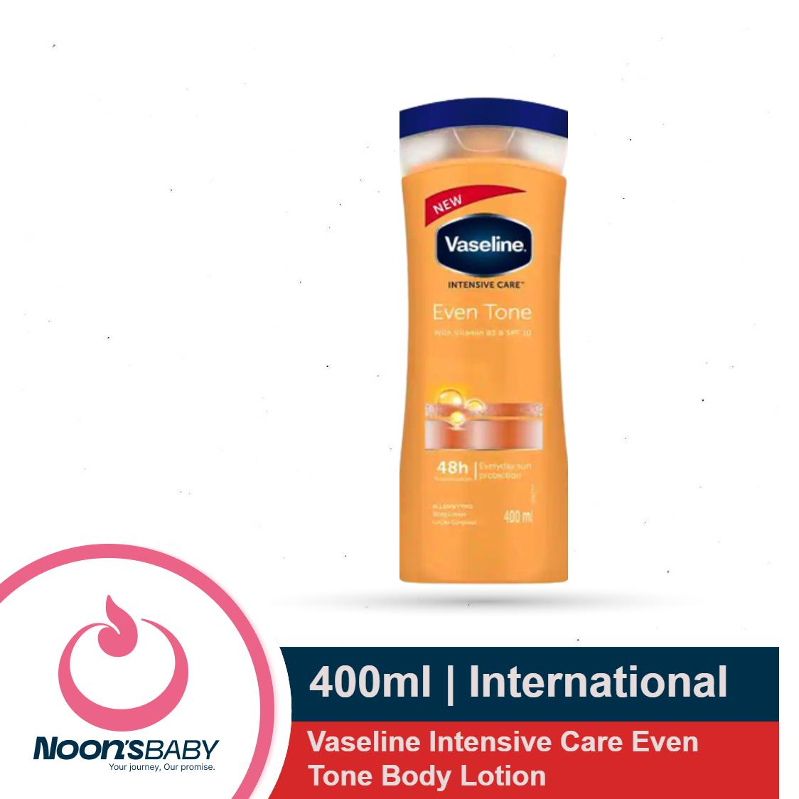 Vaseline Intensive Care Body Lotion 400ml Even Tone with Vitamin B3 & SPF10 for All Skin Types