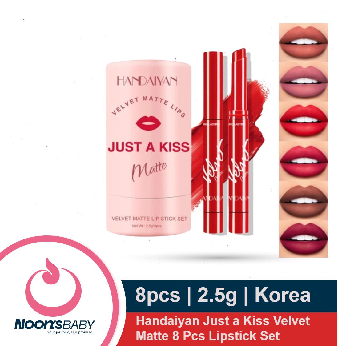 Handaiyan Just a Kiss Velvet Matte 8 Pcs Lipstick Set