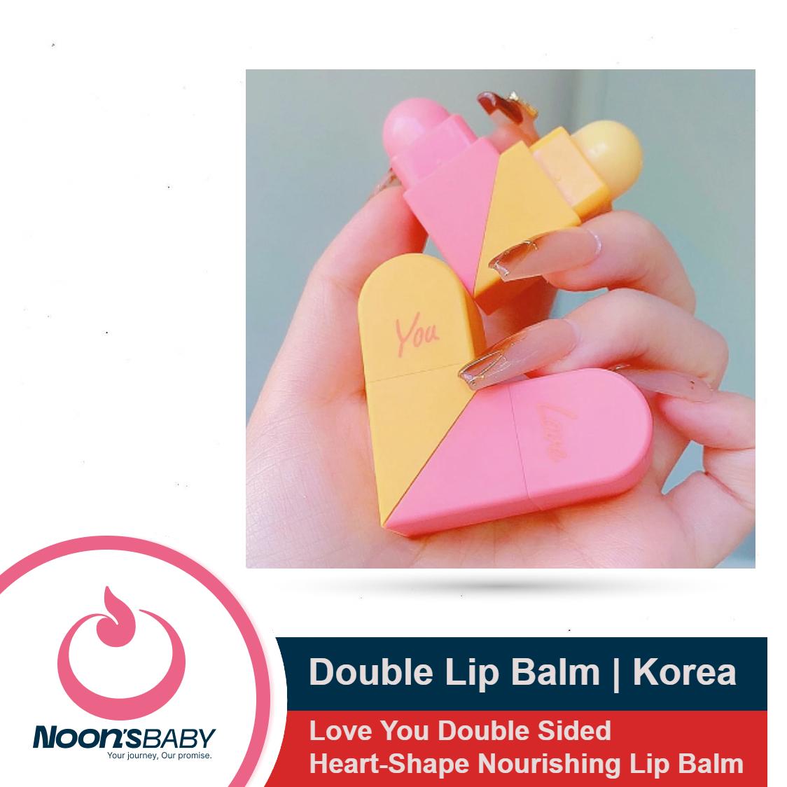 CAPPUVINI Love You Double Sided Heart-Shape Nourishing Lip Balm