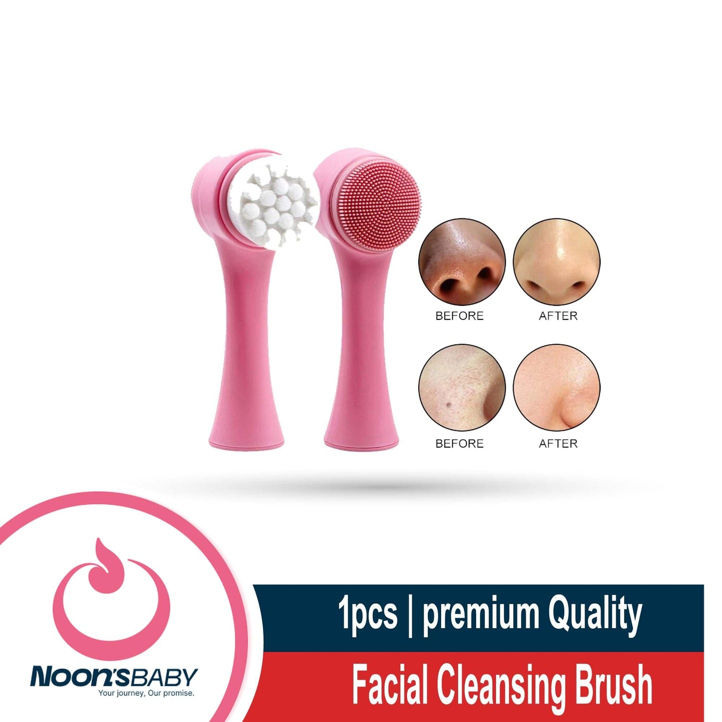 Face Manual Portable Cleaning Massage Brush Deep Cleansing Pores Skin Care Hot Double-sided Silicone Cleansing Tool
