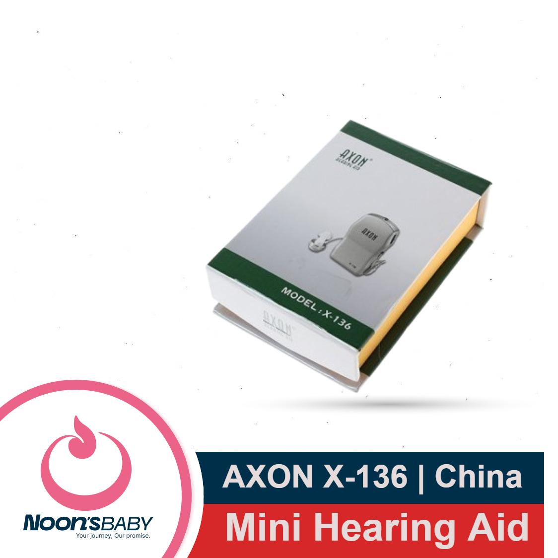 AXON X-136 Hearing Aid Machine Mini Hearing Aid Machine Pocket Wired Box system for Best Sound Amplifier Receiver Ear Care