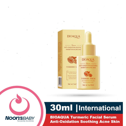 BIOAQUA Turmeric Facial Serum 30ml Anti-Oxidation Soothing Acne Skin Hyaluronic Acid Control Oil Moisturizing Face Skin