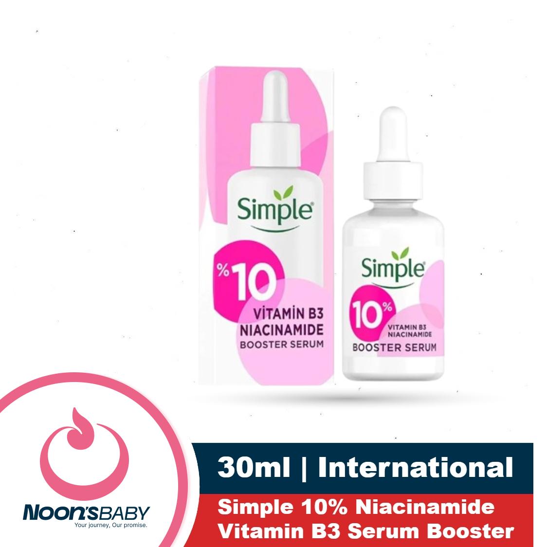 Simple 10% Niacinamide Vitamin B3 Serum 30ml | Skin Care Product Suitable For All Skin Types | For Even Skin Tone & Texture | Hungary