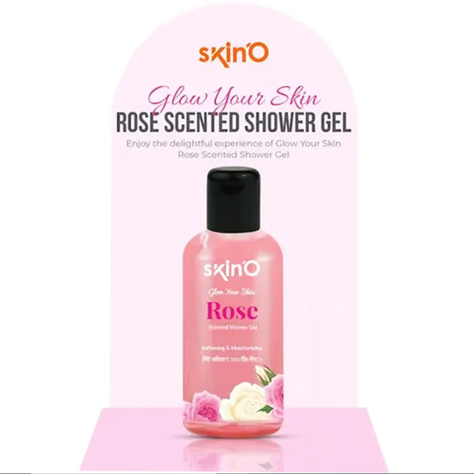 Skin’O Glow Your Skin Rose Scented Shower Gel 220ml | Made in Bangladesh