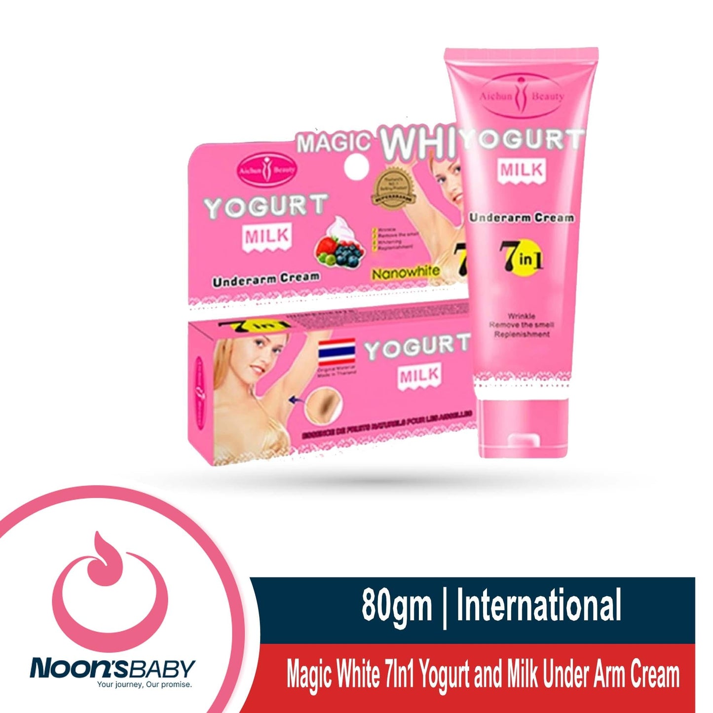 Aichun Beauty Magic White 7In1 Yogurt and Milk Under Arm Cream 80g