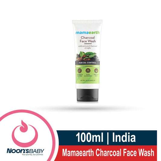 Mamaearth Charcoal Face Wash 100ml with Activated Charcoal & Coffee for Oil Control