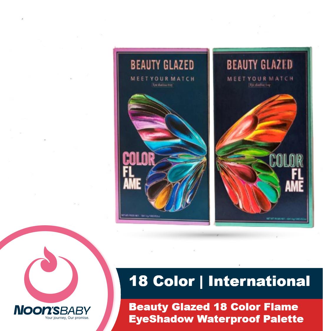Beauty Glazed 18 Color Flame EyeShadow Waterproof Palette - Set-B110 & Set-B111