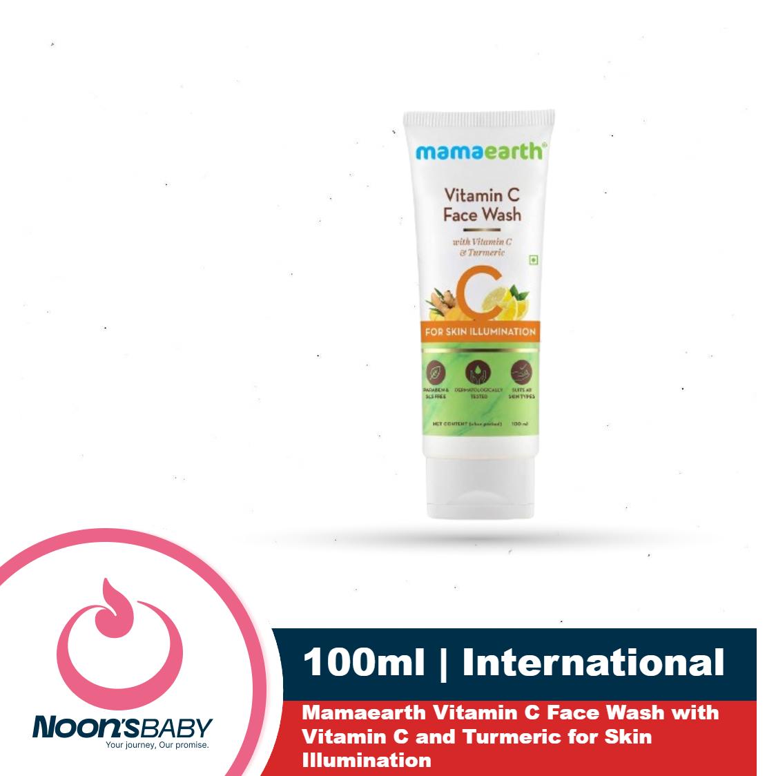 Mamaearth Vitamin C Face Wash 100ml with Vitamin C and Turmeric for Skin Illumination