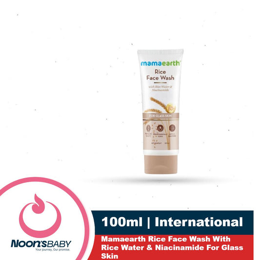 Mamaearth Rice Face Wash 100ml With Rice Water & Niacinamide For Glass Skin | India
