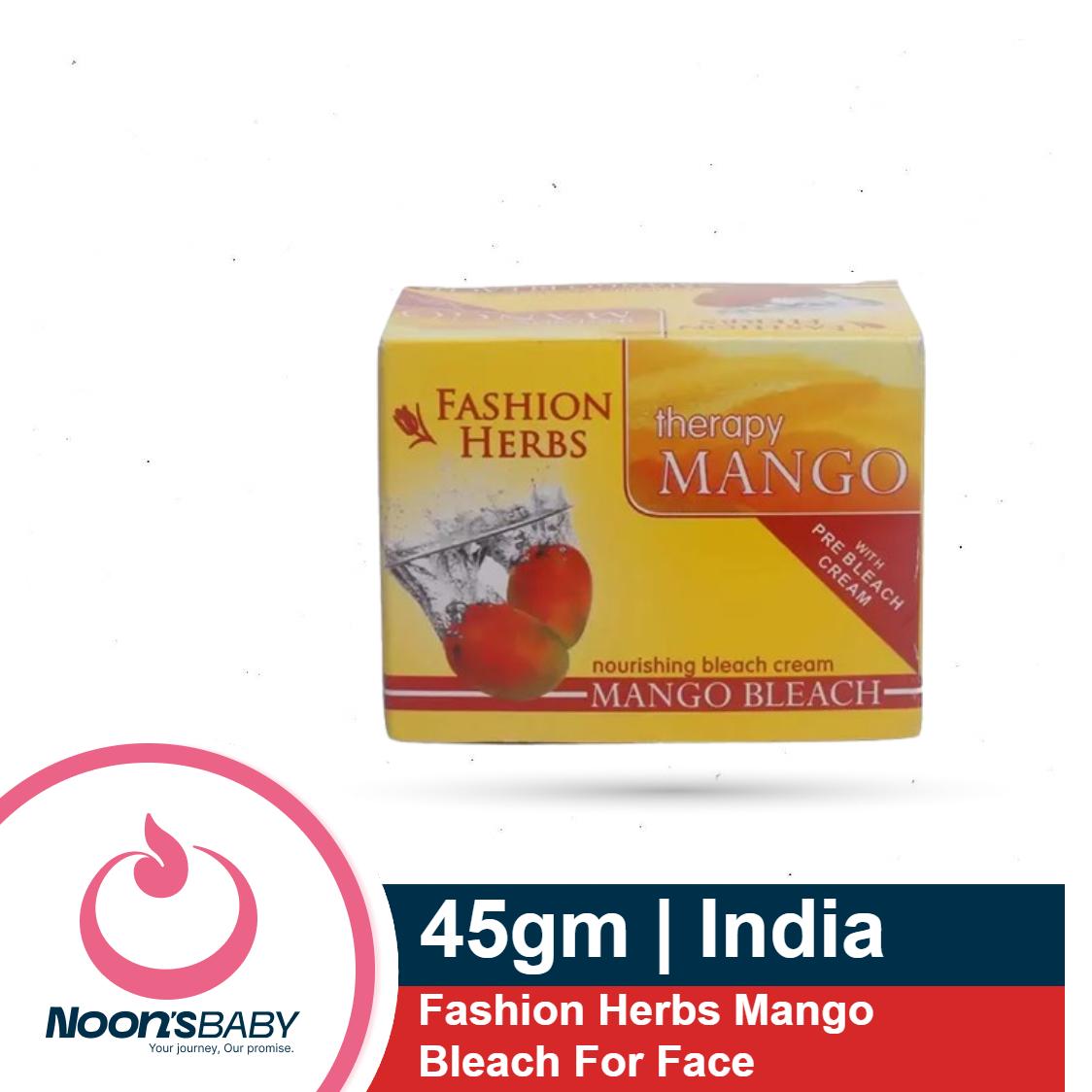 Fashion Herbs Therapy Nourishing Mango Bleach 45g/ 15gm | India