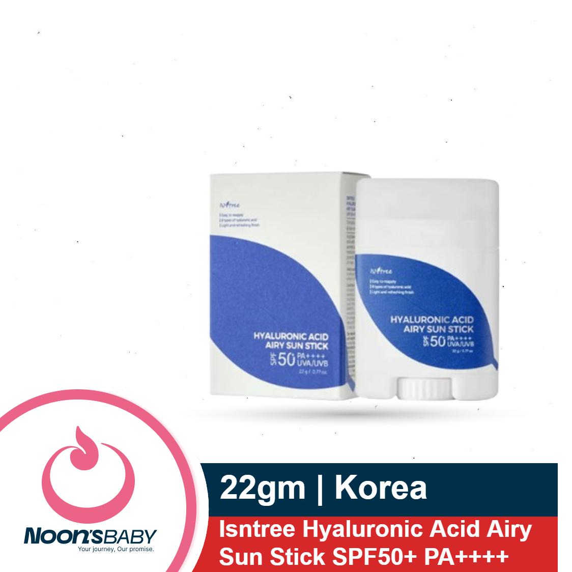 Isntree Hyaluronic Acid Airy Sun Stick 22g - SPF50+ PA++++ | Korea