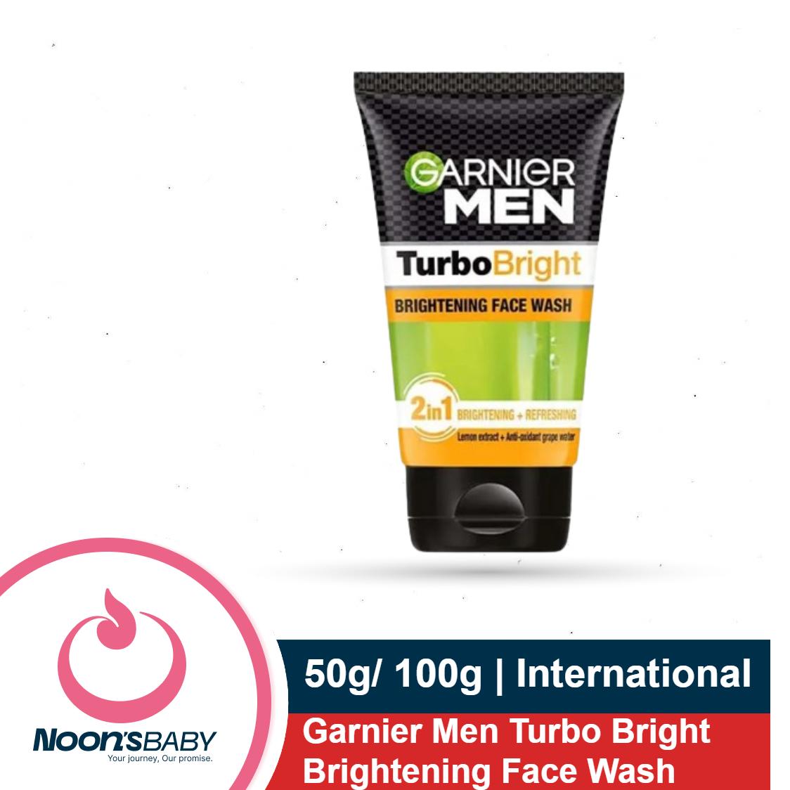 Garnier Men Turbo Bright Brightening Face Wash 50gm / 100gm | India
