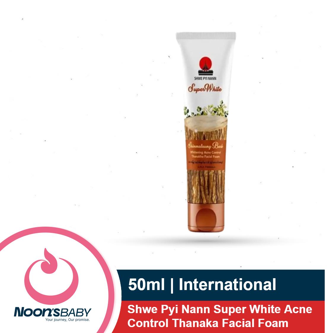 Shwe Pyi Nann Super White Acne Control | Thanaka Face Wash | Thanaka Facial Foam 50ml / 20ml | Myanmar