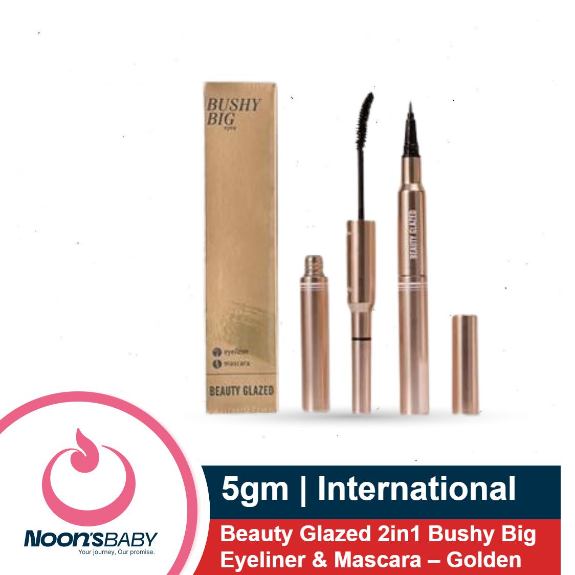 Beauty Glazed 2in1 Bushy Big Eyeliner & Mascara Golden