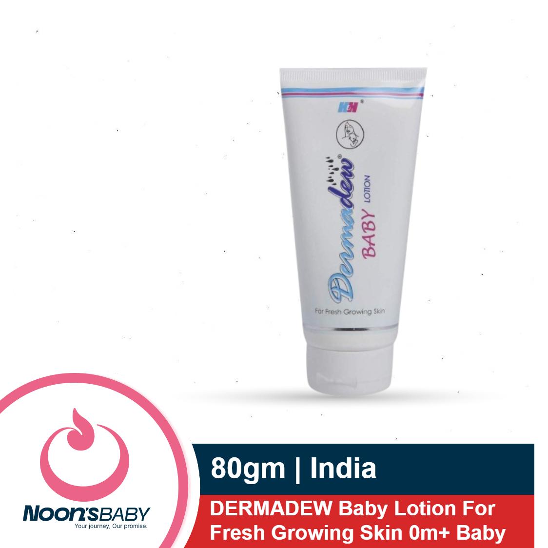 DERMADEW Baby Lotion 80gm For Fresh Growing Skin From 0m+ Baby