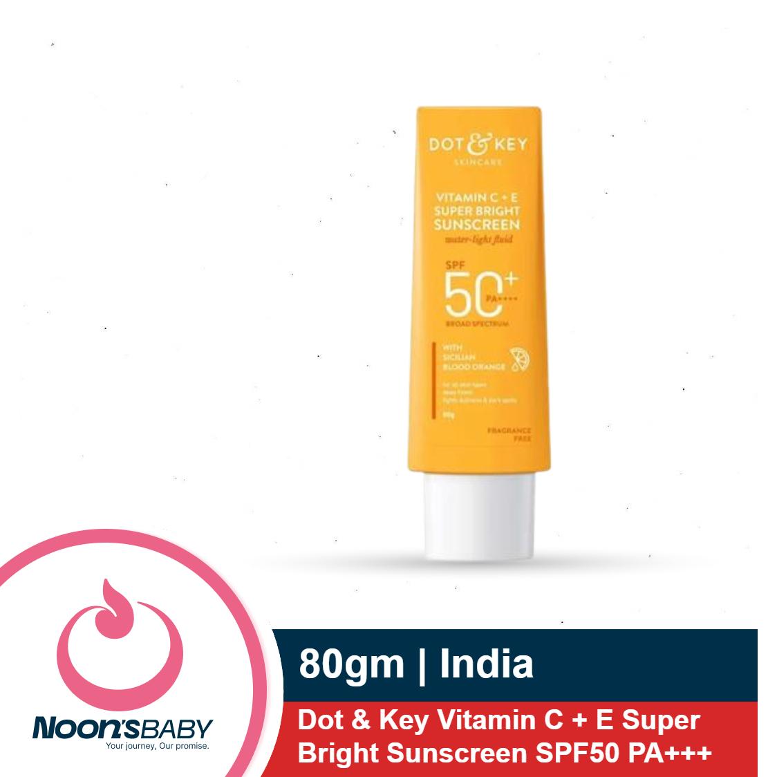 Dot & Key Vitamin C + E Super Bright Sunscreen 80gm SPF50 PA+++
