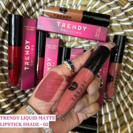 TRENDY Beauties Liquid Matte Lipstick 1pcs | 1-12 Shades