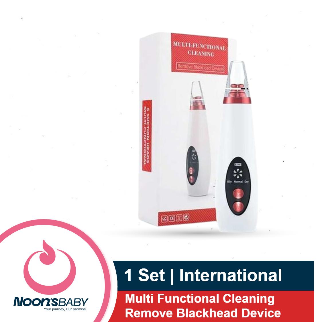1 Set Multi Functional Cleaning Remove Blackhead Device With Pore & Pimples Cleaner Upgraded Chargeable Vacuum Machine | With 3 Levels Adjustable Mode With 6 Changeable Functional Heads (Standard)