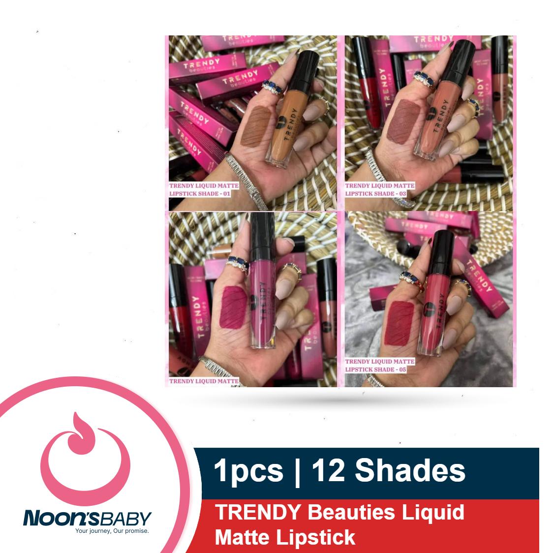TRENDY Beauties Liquid Matte Lipstick 1pcs | 1-12 Shades