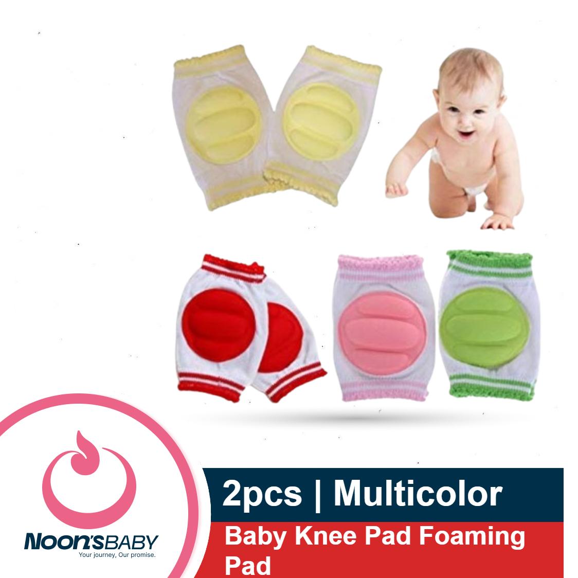 1 Pair (2pcs) Multicolor Baby Knee Pads Foam Pads Soft Cotton - Non Slip Pads for Crawling Infants / Toddlers / Baby Knee & Elbow Pads Protector Safety Pads for Baby Boy & Girl