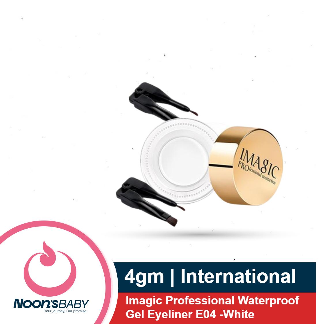Imagic Professional Waterproof Gel Eyeliner E04 -White 4gm