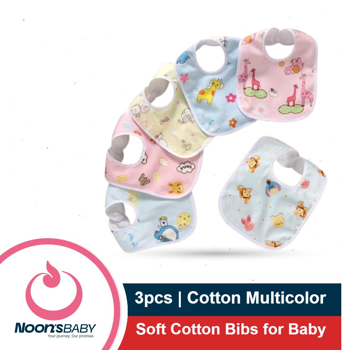 3pcs Soft Cotton Bibs/ Bip/ Bib for Baby Multicolor