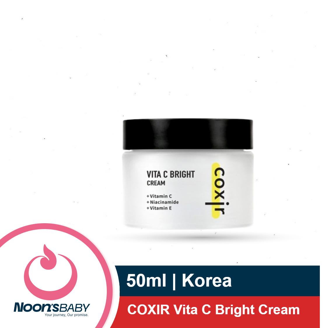 COXIR Vita C Brightening Cream 50ml Vitamin C, A, E and B3 | for a More Vibrant and Even Complexion | Korean Skin Care
