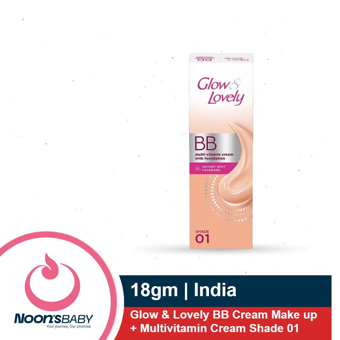Glow & Lovely BB Cream Make up + Multivitamin Cream Shade 01 18gm/ 9gm | India