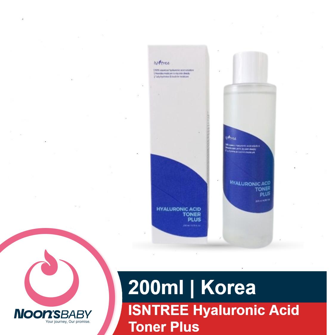 ISNTREE Hyaluronic Acid Toner Plus 200ml | Deep Moisture for Dry Skin | Fully Hydrates & Locks in Moisture | Ampoule-Like Texture | Korean Skincare