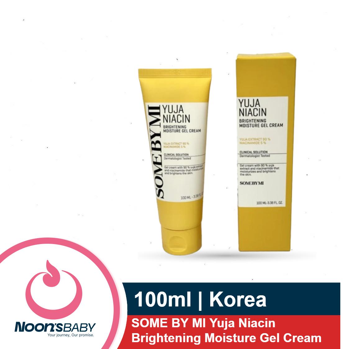 SOME BY MI Yuja Niacin Brightening Moisture Gel Cream 100ml - Made from 10 Vitamin for Dull-Looking Skin - Mild Moisturizer for Skin Calming, Melasma and Blemish Care - Korean Skin Care