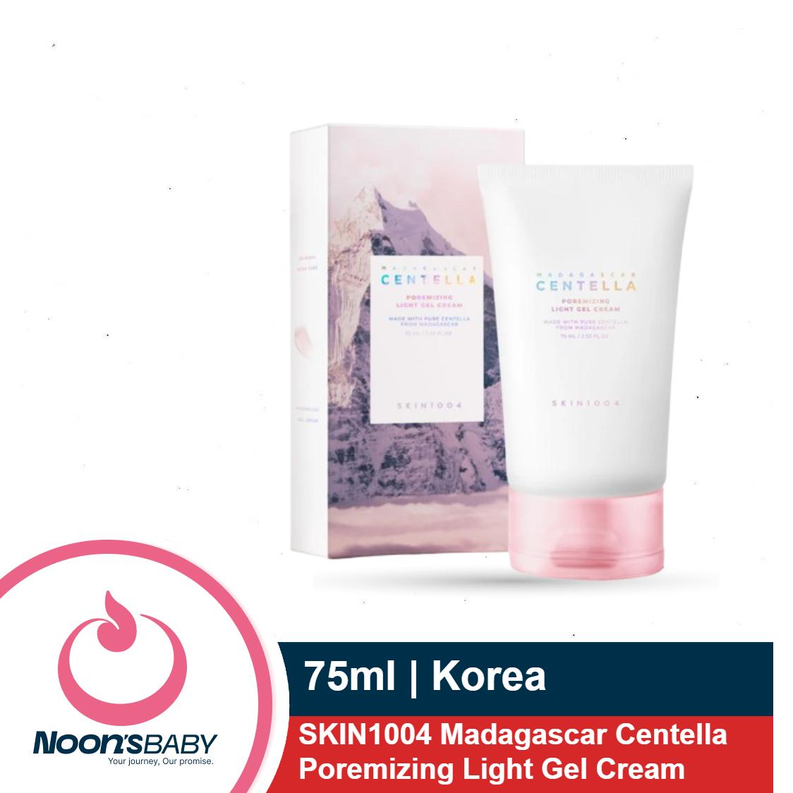 SKIN1004 Madagascar Centella Poremizing Light Gel Cream 75ml | Tightens Pores | Soothes Irritated Skin | Korea