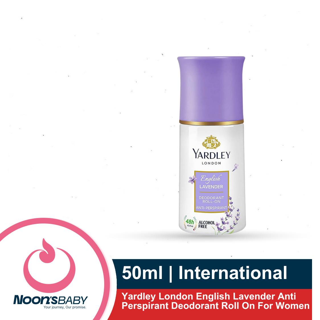 Yardley London English Lavender Anti Perspirant Deodorant Roll On For Women, Floral, 50ml