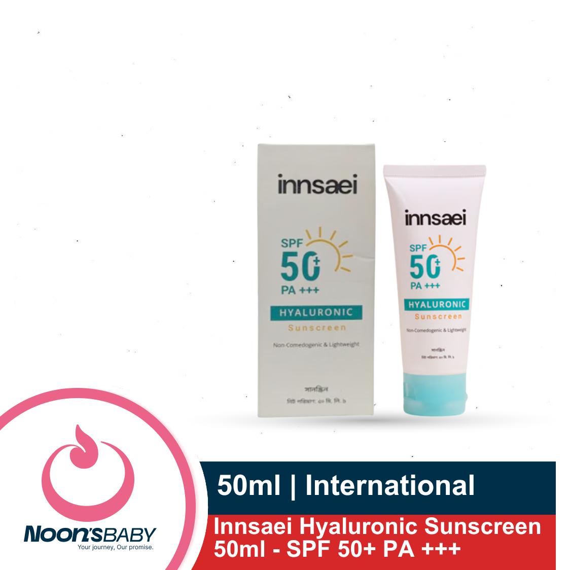 Innsaei Hyaluronic Sunscreen 50ml - SPF 50+ PA +++